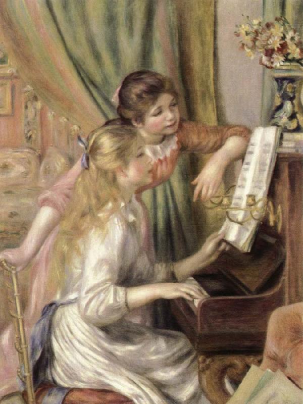 Pierre-Auguste Renoir young girls at the piano oil painting picture